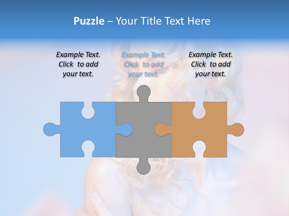 Young Red Hand PowerPoint Template