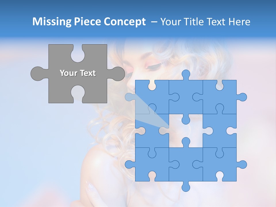 Young Red Hand PowerPoint Template