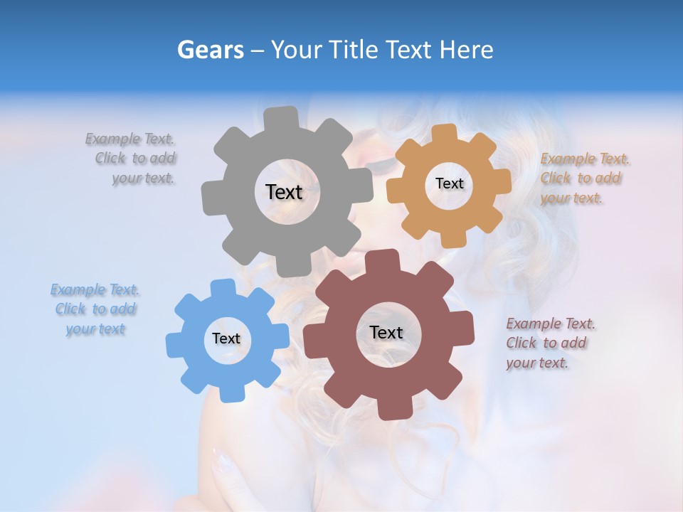 Young Red Hand PowerPoint Template