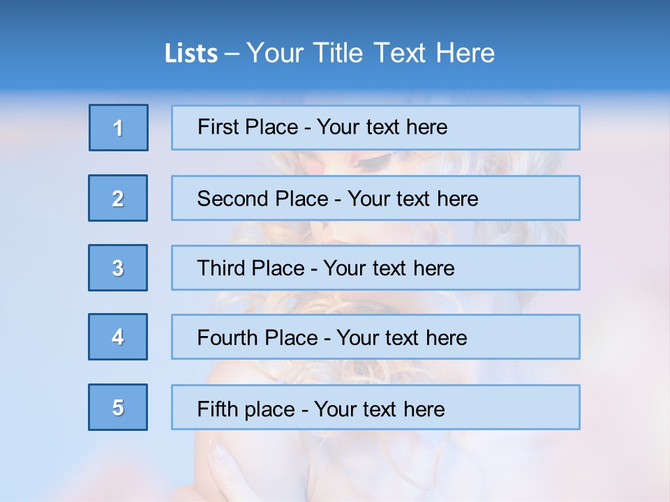 Young Red Hand PowerPoint Template