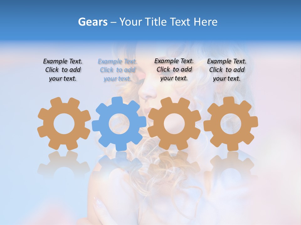 Young Red Hand PowerPoint Template