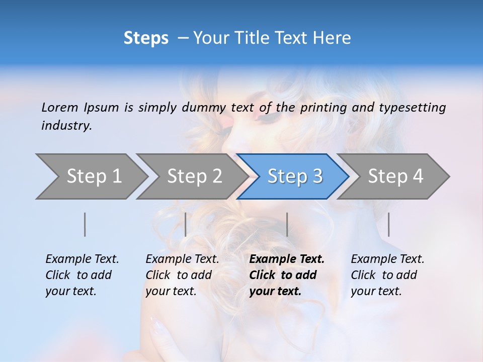 Young Red Hand PowerPoint Template
