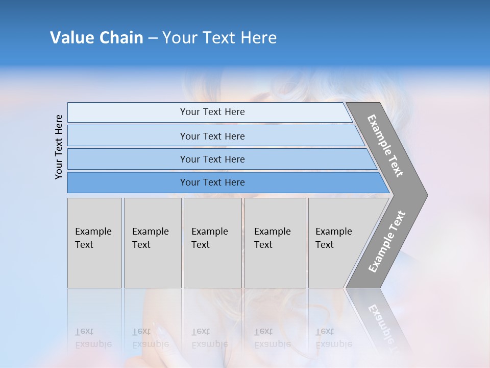 Young Red Hand PowerPoint Template