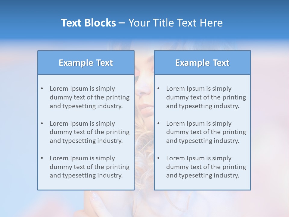 Young Red Hand PowerPoint Template