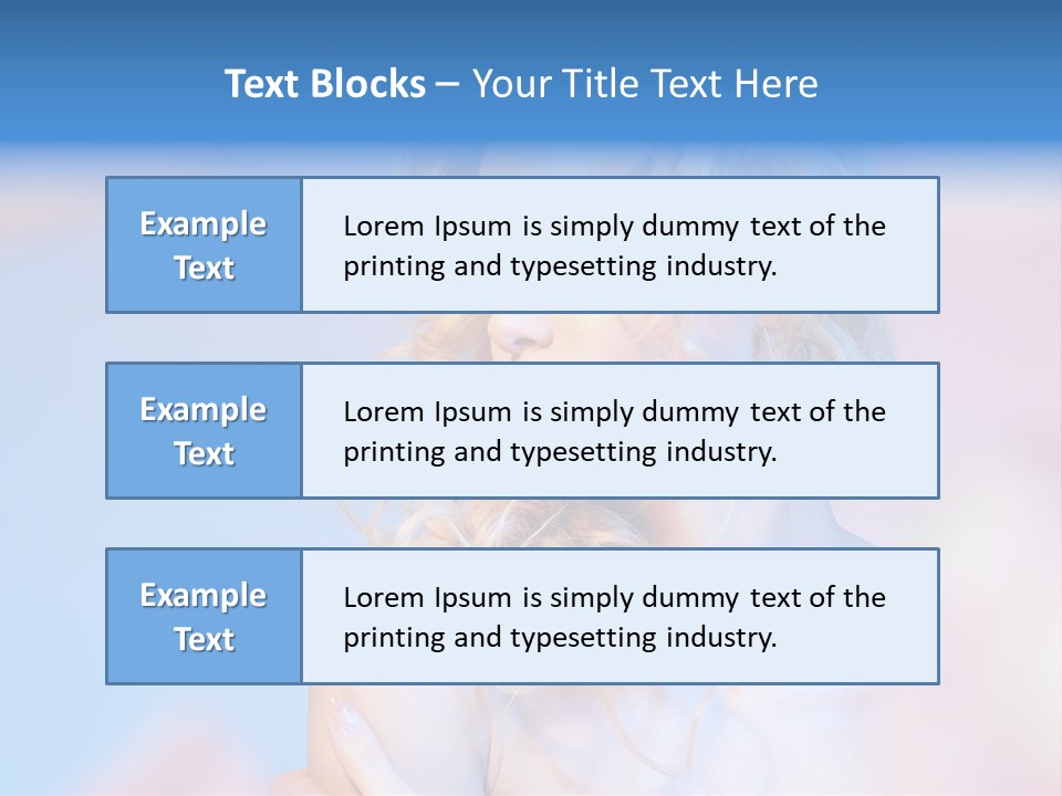 Young Red Hand PowerPoint Template