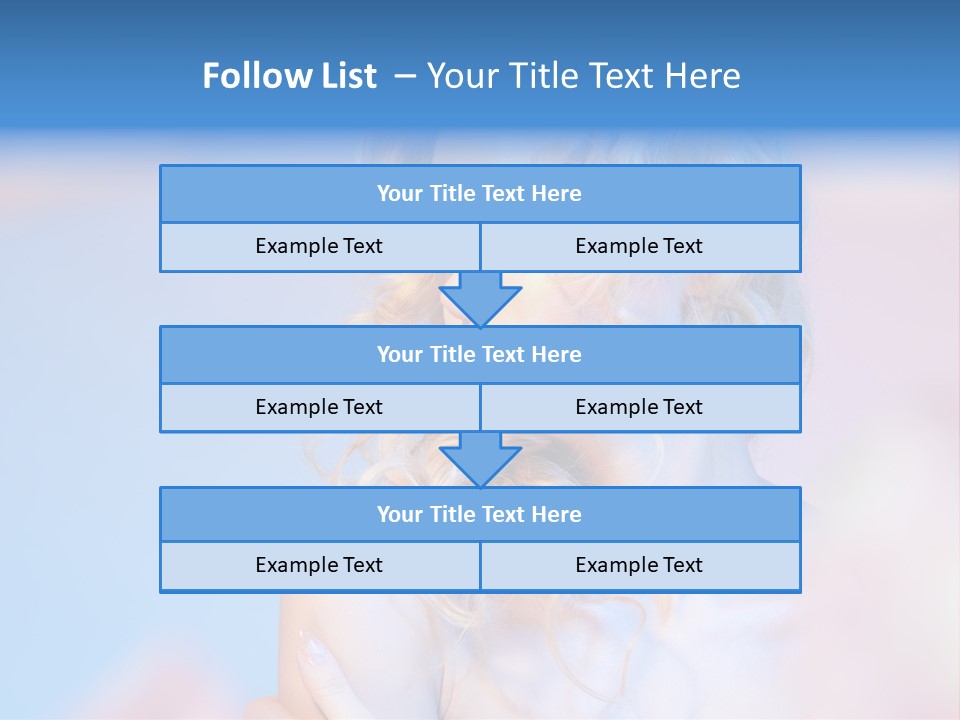 Young Red Hand PowerPoint Template