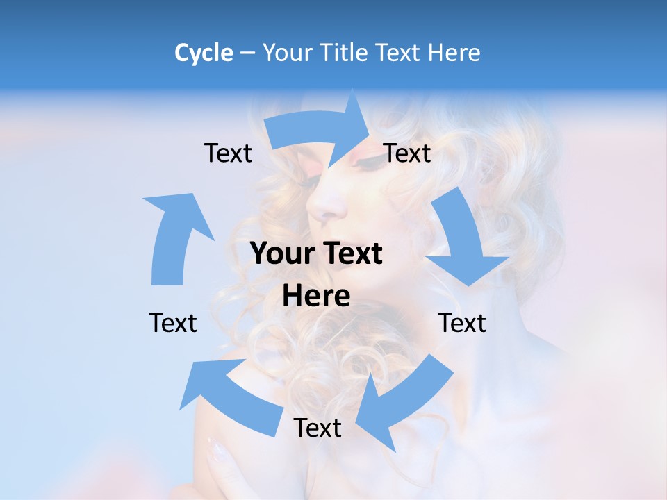Young Red Hand PowerPoint Template