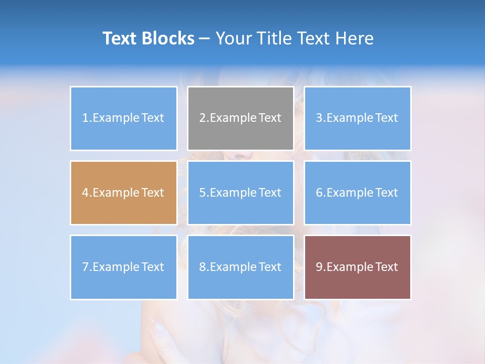 Young Red Hand PowerPoint Template