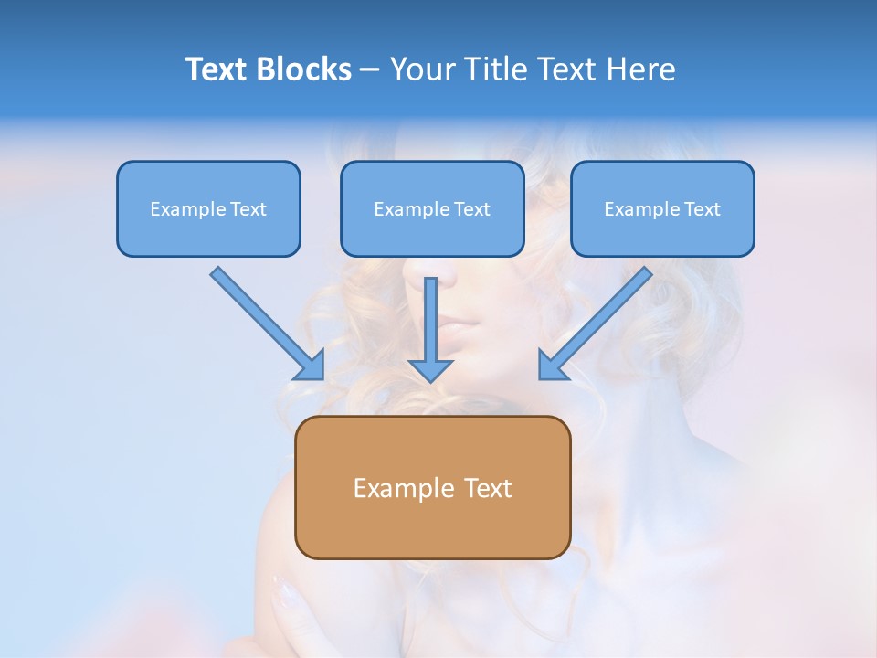 Young Red Hand PowerPoint Template