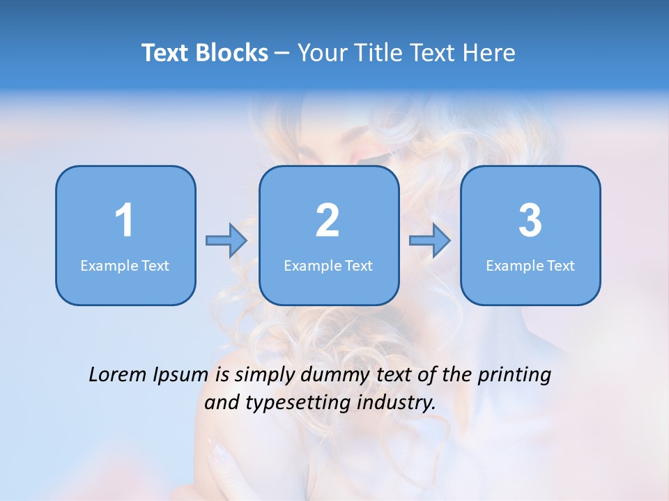 Young Red Hand PowerPoint Template