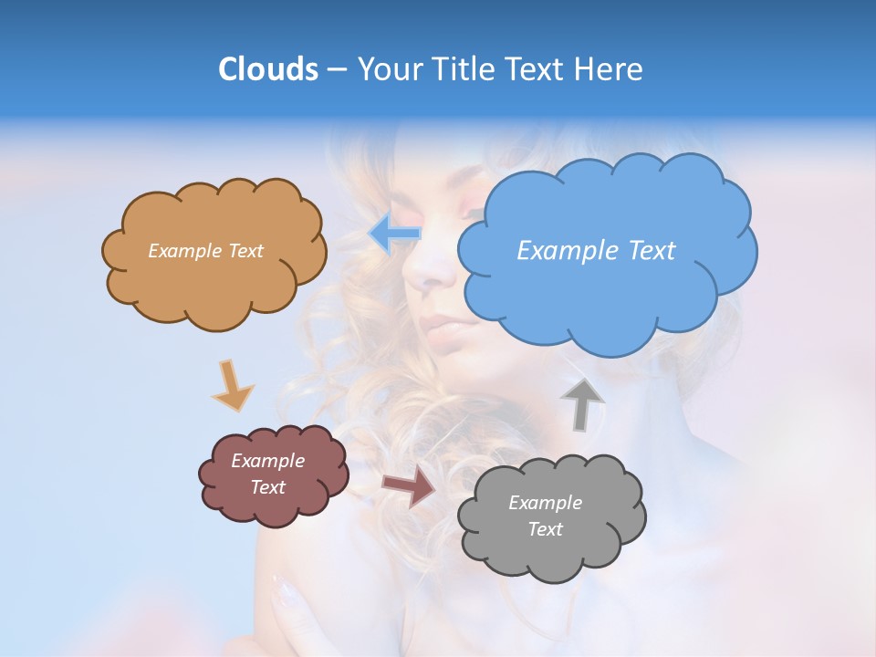 Young Red Hand PowerPoint Template