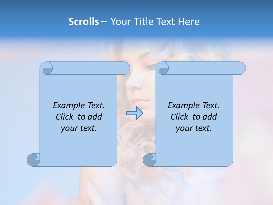 Young Red Hand PowerPoint Template