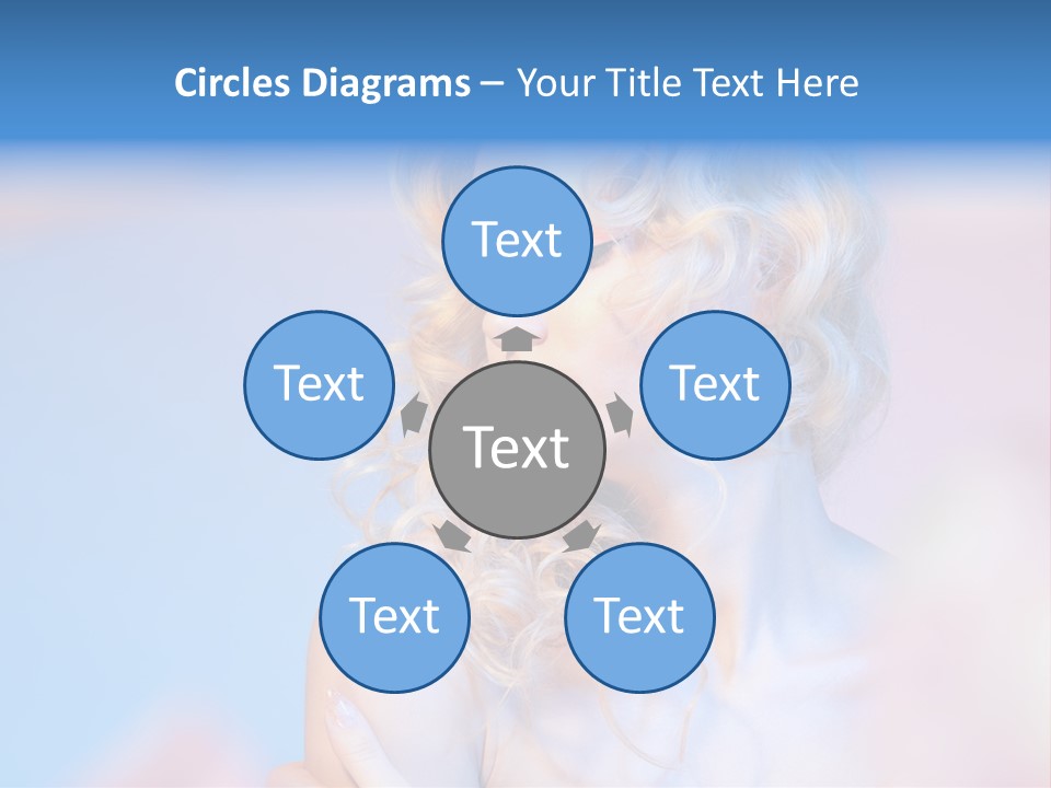 Young Red Hand PowerPoint Template