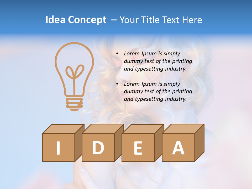 Young Red Hand PowerPoint Template