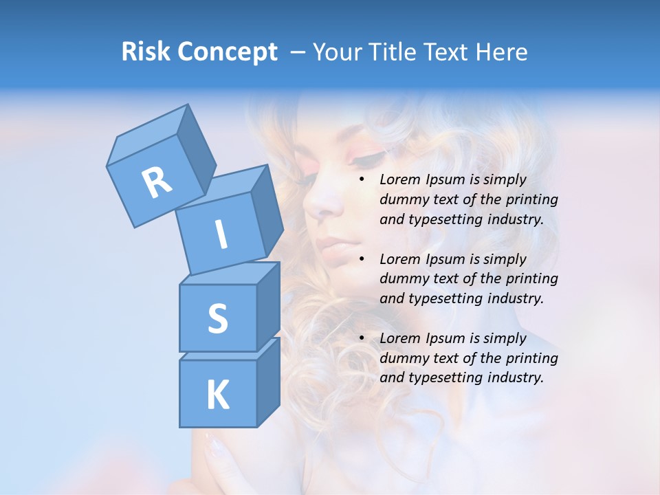 Young Red Hand PowerPoint Template