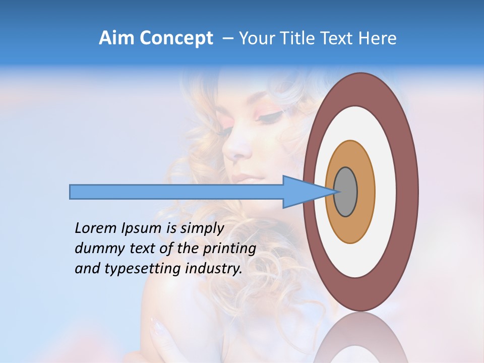 Young Red Hand PowerPoint Template