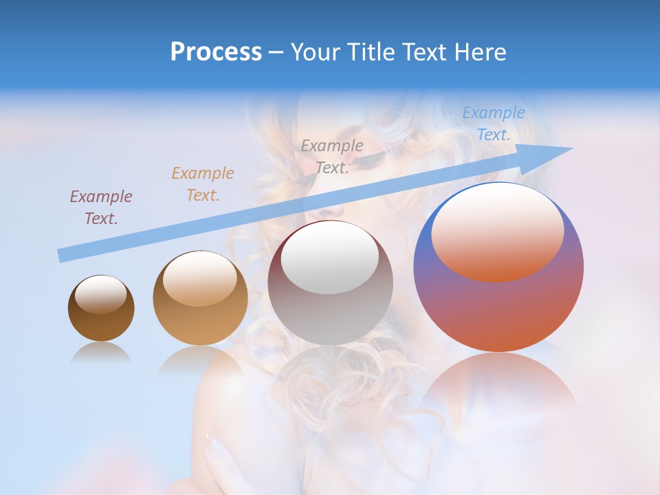 Young Red Hand PowerPoint Template