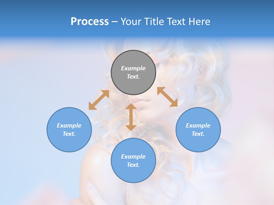 Young Red Hand PowerPoint Template