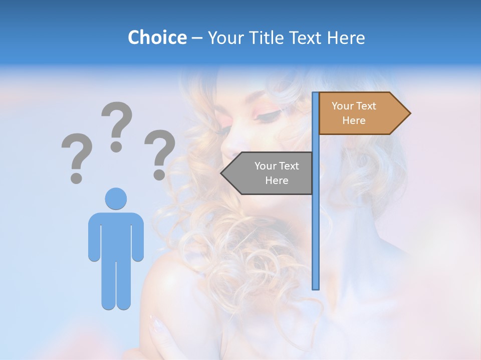 Young Red Hand PowerPoint Template