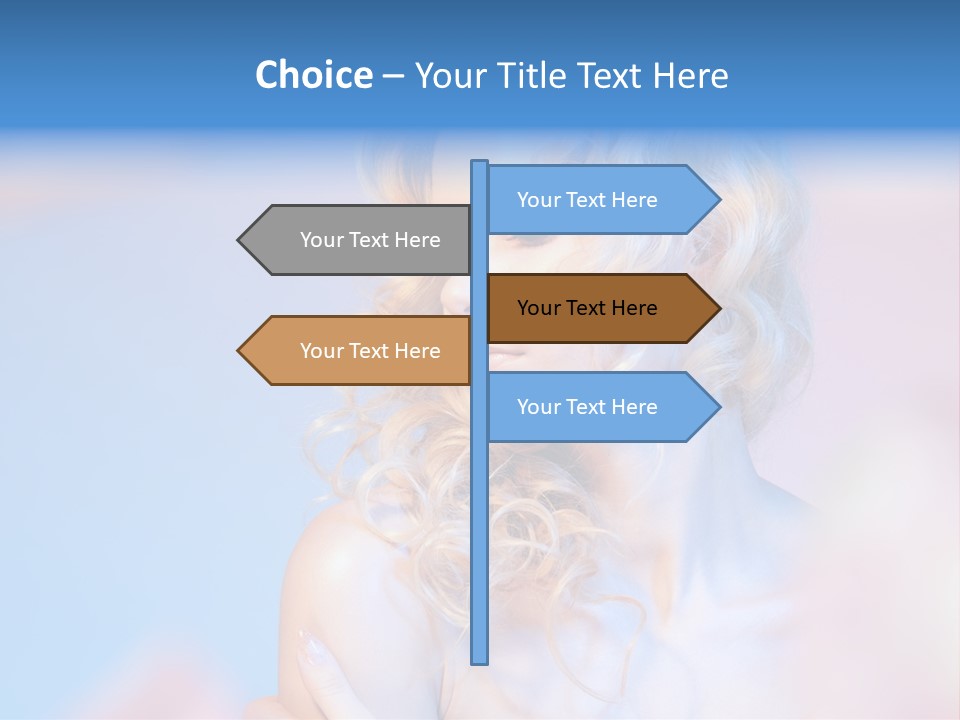 Young Red Hand PowerPoint Template