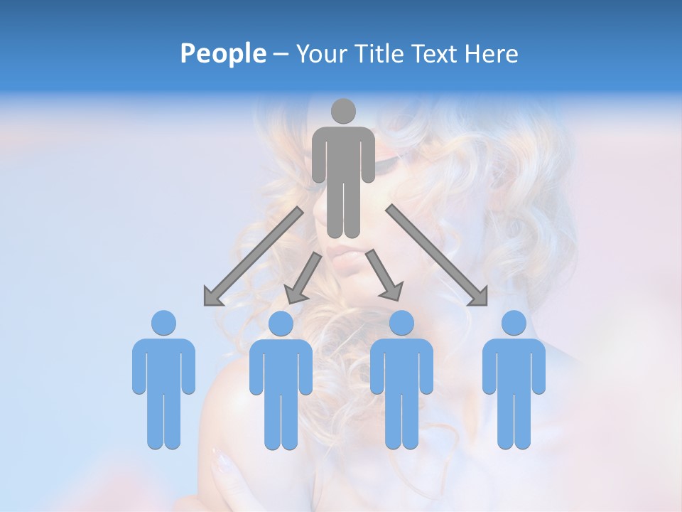 Young Red Hand PowerPoint Template