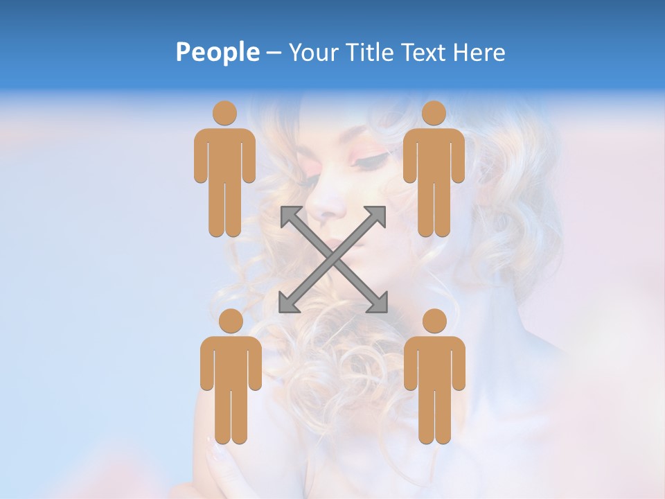 Young Red Hand PowerPoint Template