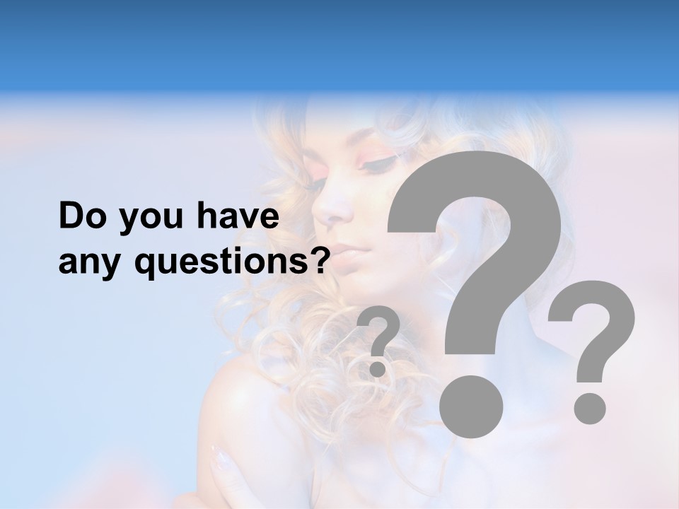 Young Red Hand PowerPoint Template