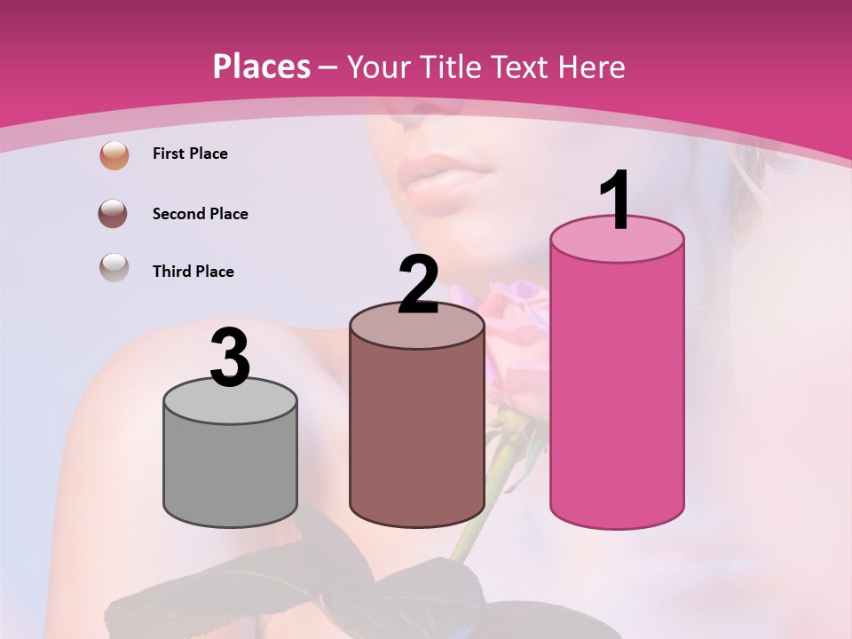 Caucasian Blond Blur PowerPoint Template