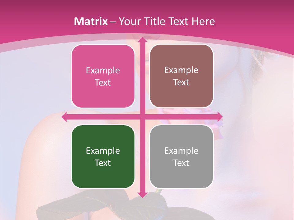 Caucasian Blond Blur PowerPoint Template