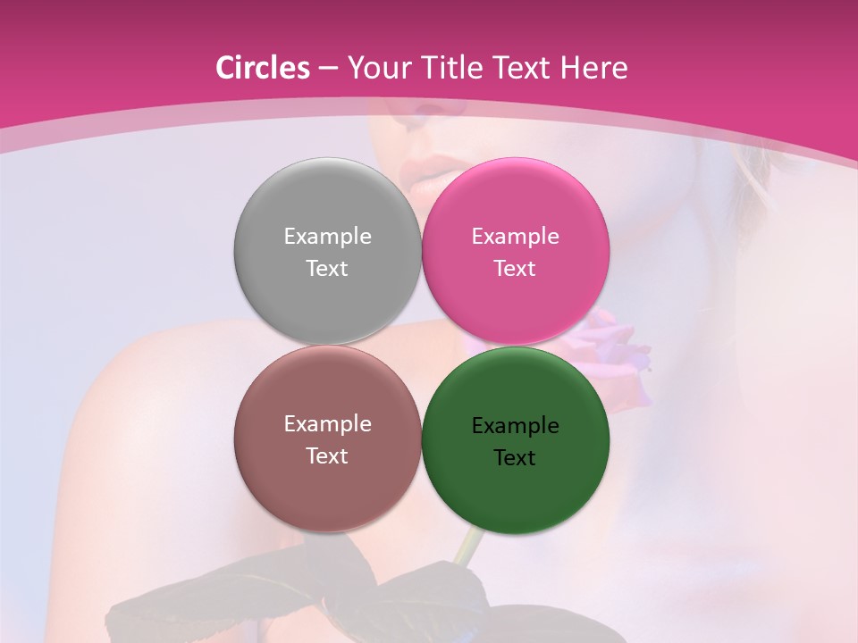 Caucasian Blond Blur PowerPoint Template