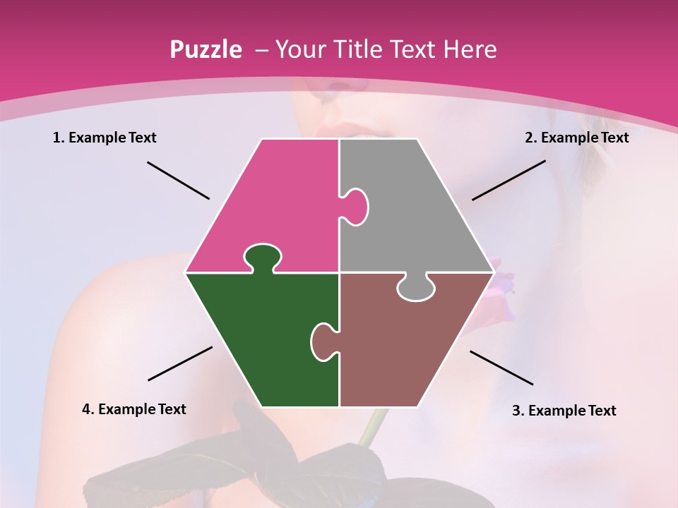 Caucasian Blond Blur PowerPoint Template