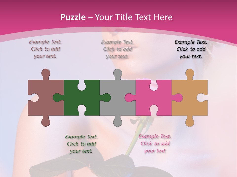 Caucasian Blond Blur PowerPoint Template