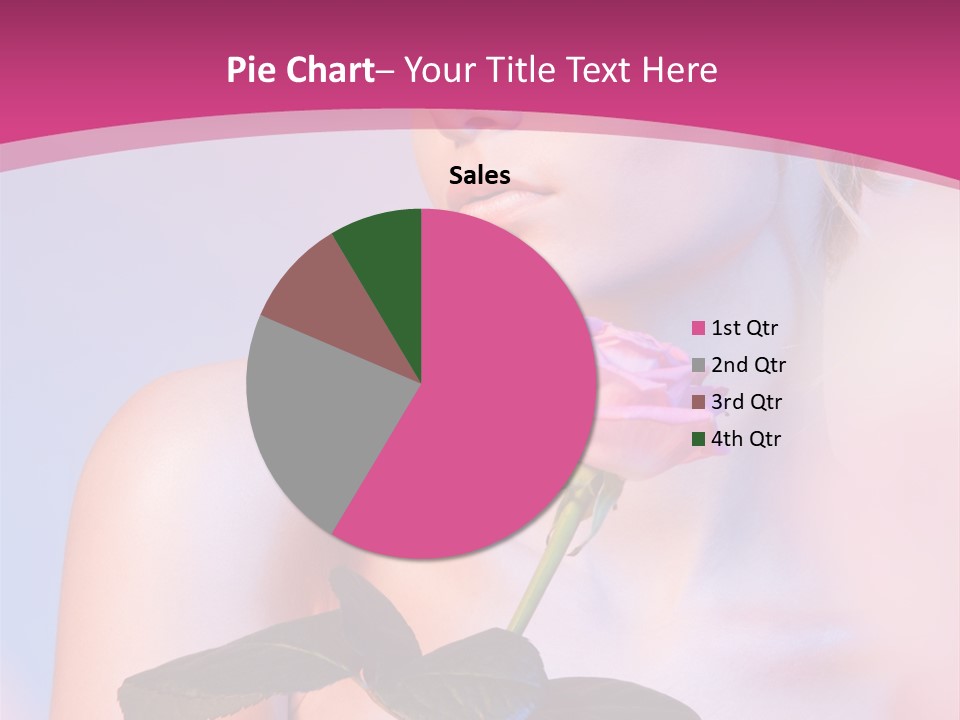 Caucasian Blond Blur PowerPoint Template