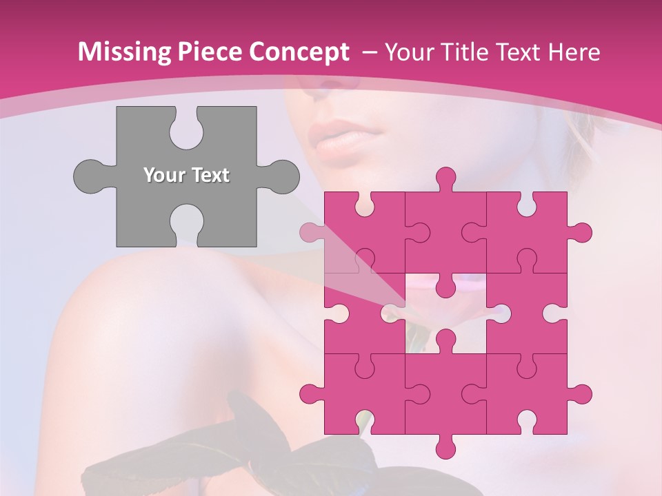 Caucasian Blond Blur PowerPoint Template