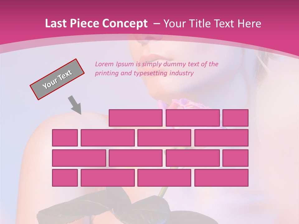 Caucasian Blond Blur PowerPoint Template