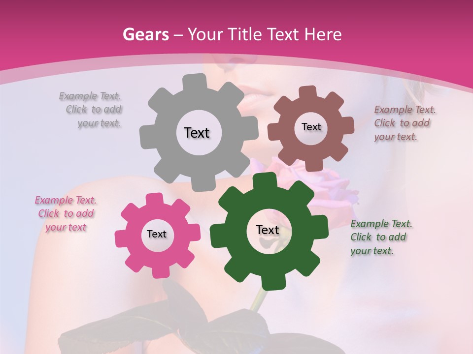 Caucasian Blond Blur PowerPoint Template