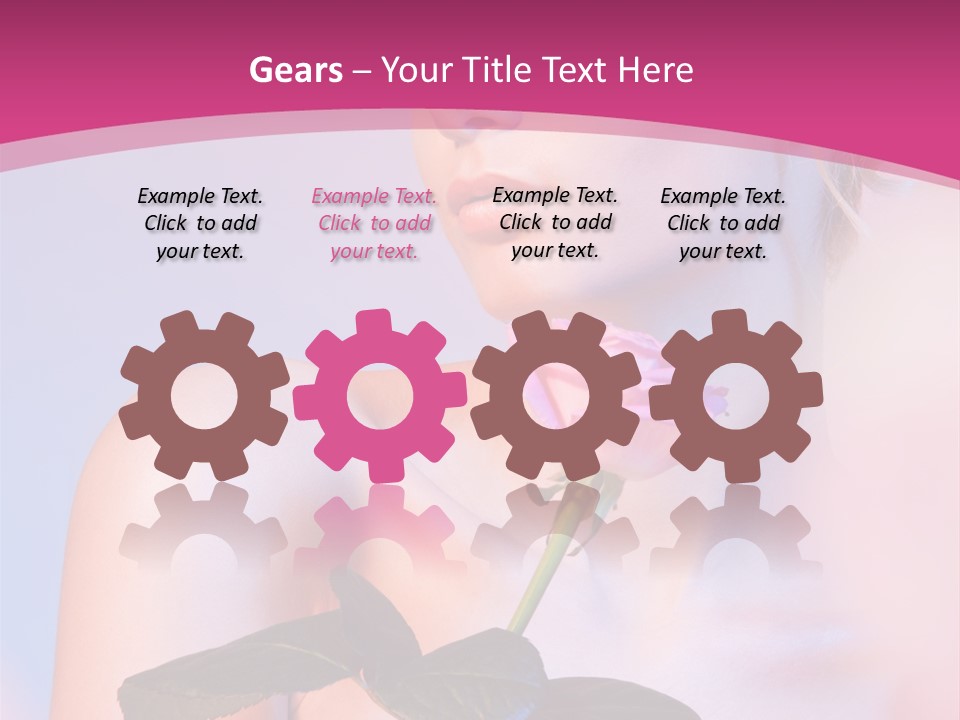 Caucasian Blond Blur PowerPoint Template