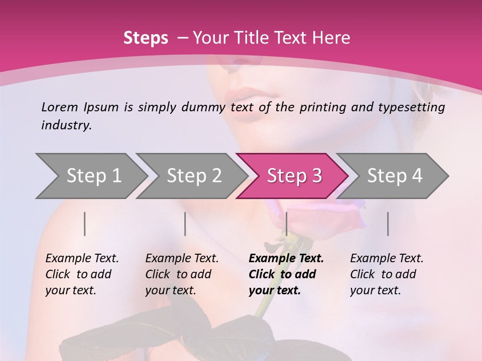 Caucasian Blond Blur PowerPoint Template