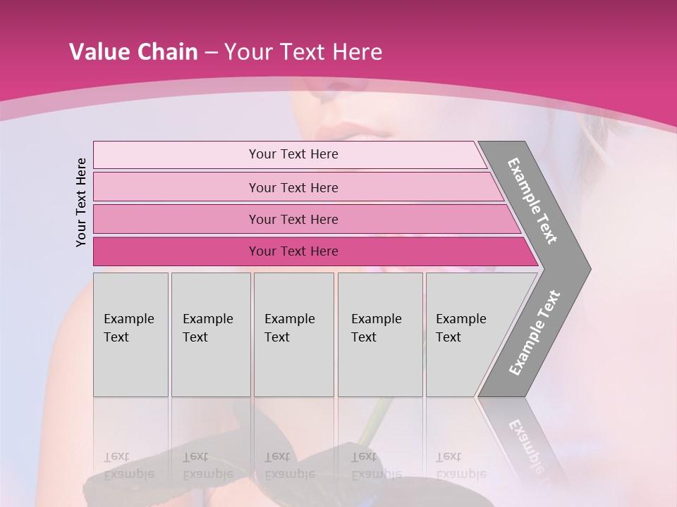 Caucasian Blond Blur PowerPoint Template