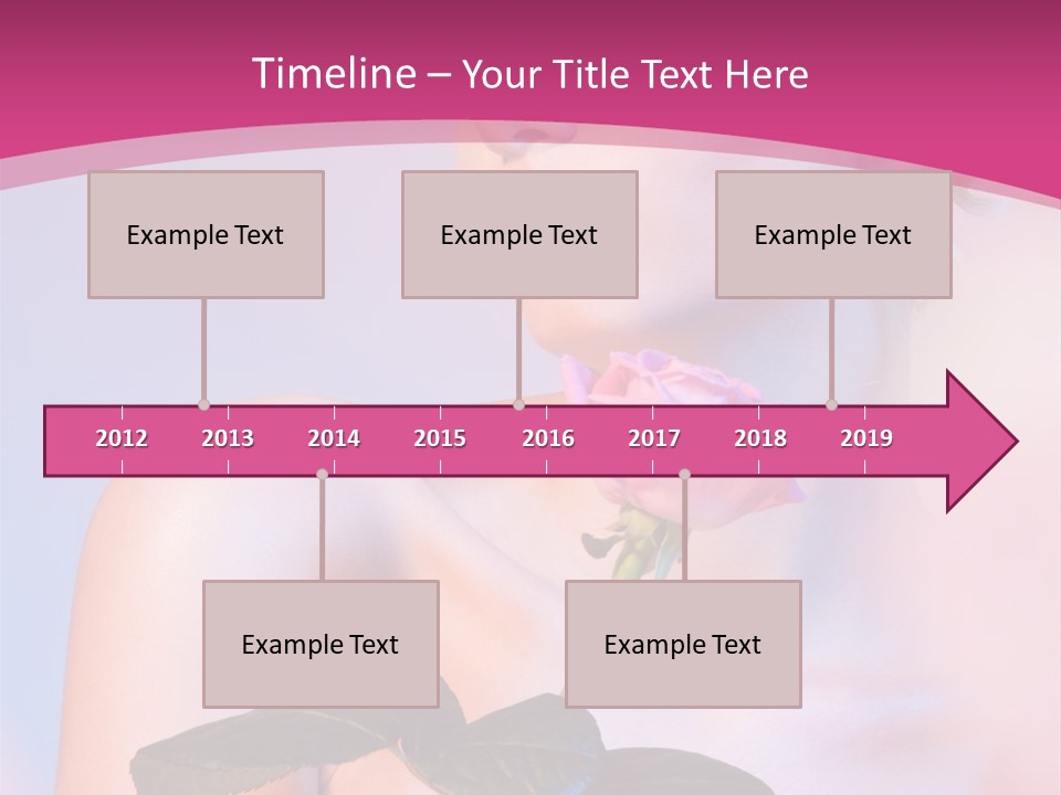 Caucasian Blond Blur PowerPoint Template