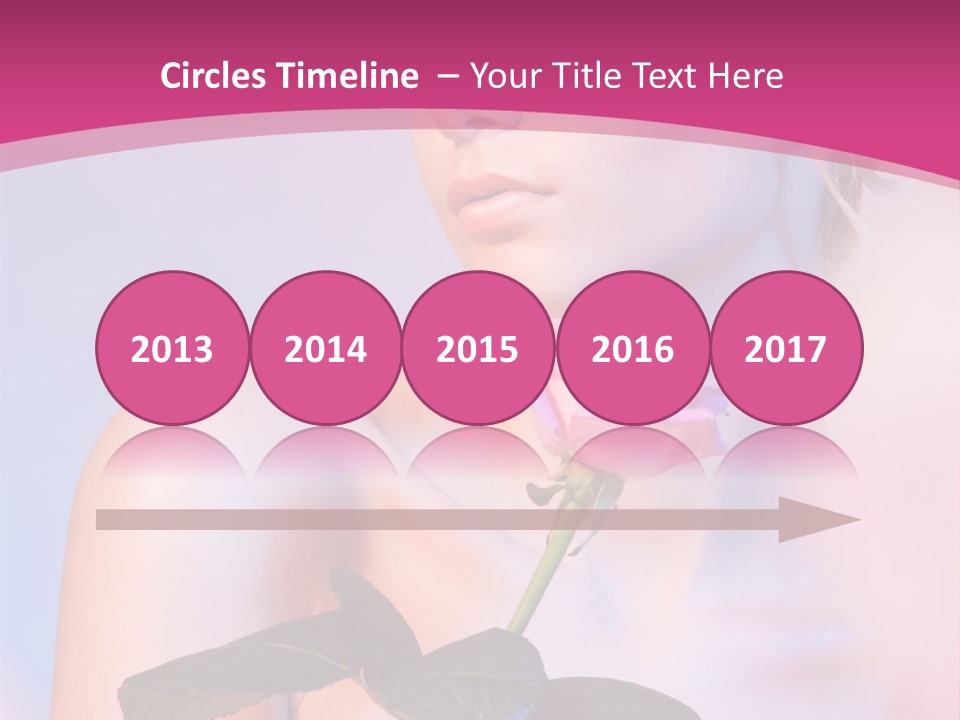 Caucasian Blond Blur PowerPoint Template