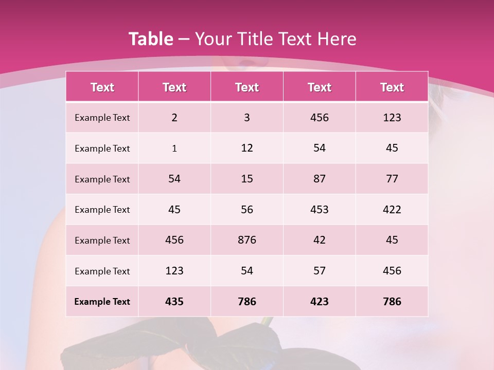 Caucasian Blond Blur PowerPoint Template