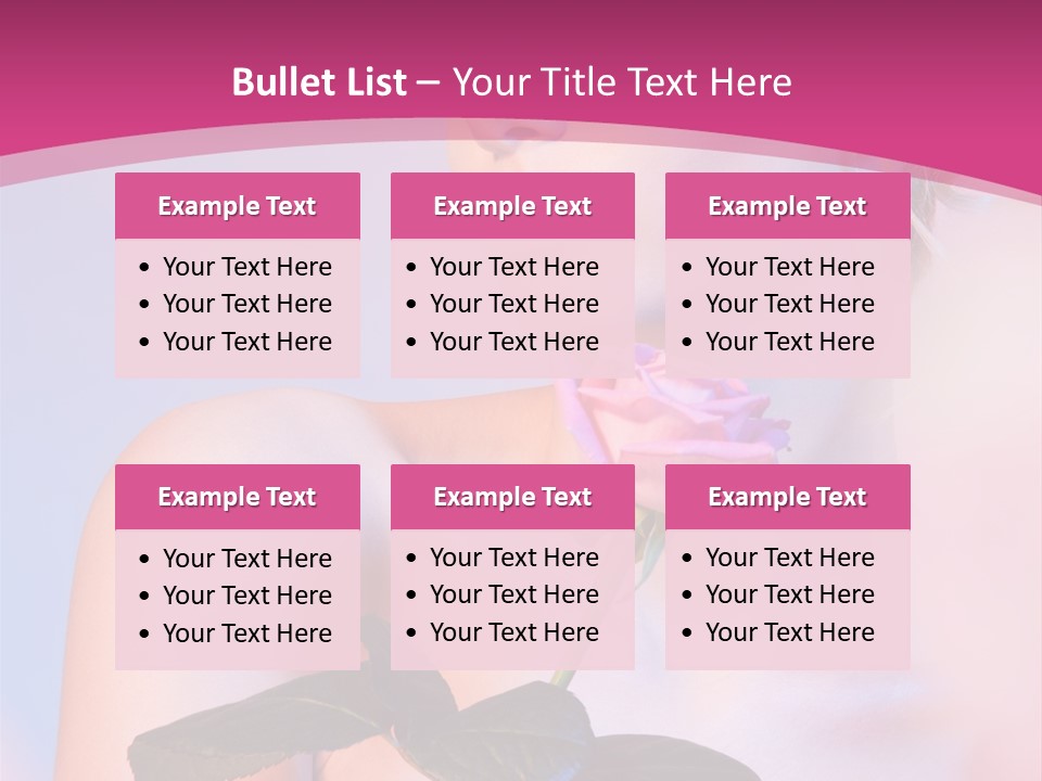 Caucasian Blond Blur PowerPoint Template