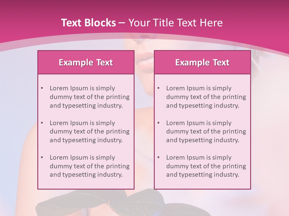 Caucasian Blond Blur PowerPoint Template