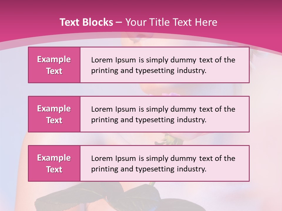 Caucasian Blond Blur PowerPoint Template