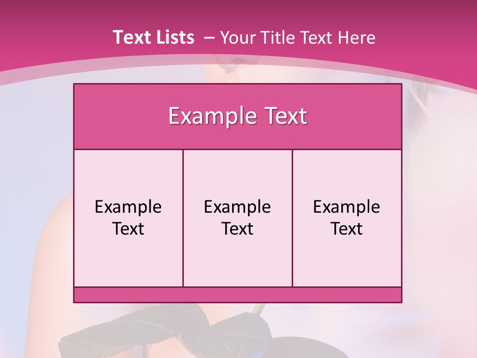 Caucasian Blond Blur PowerPoint Template
