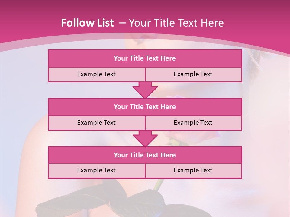 Caucasian Blond Blur PowerPoint Template