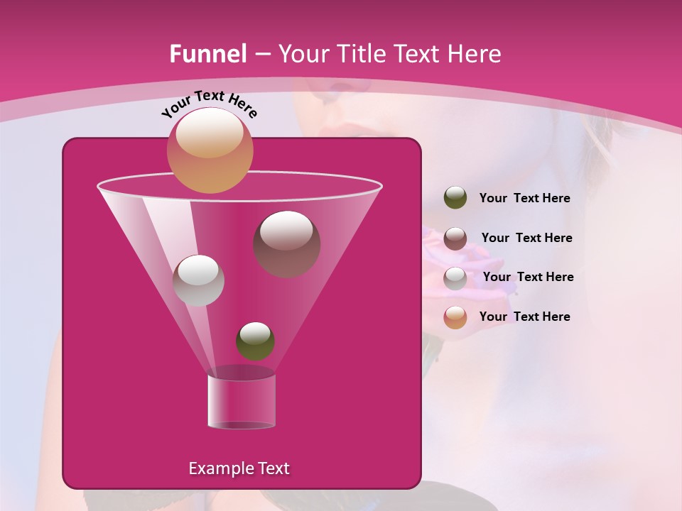 Caucasian Blond Blur PowerPoint Template