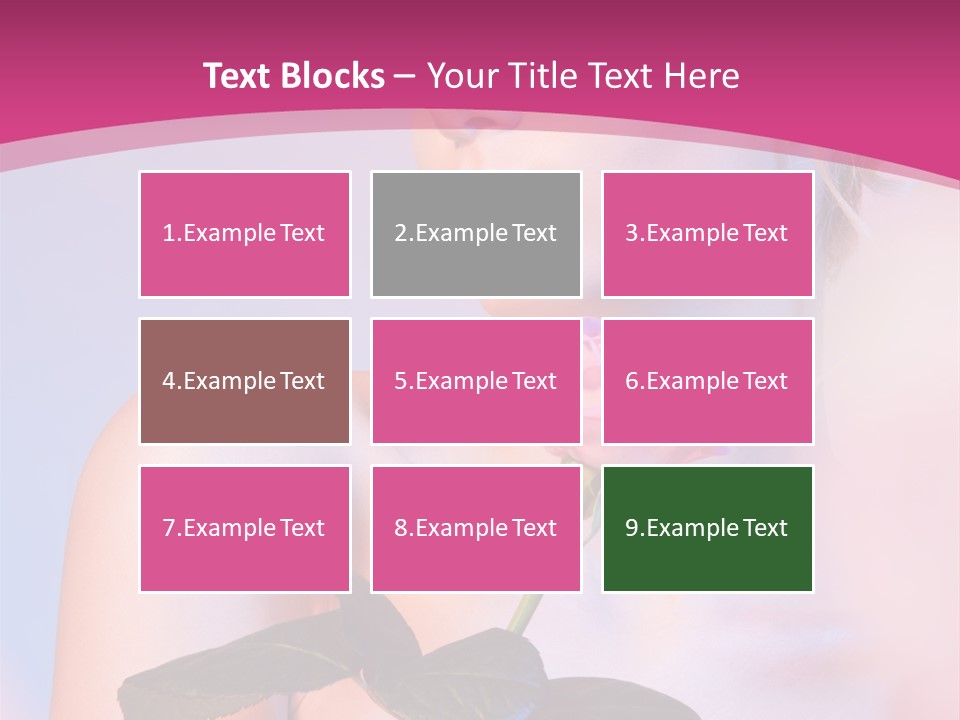 Caucasian Blond Blur PowerPoint Template