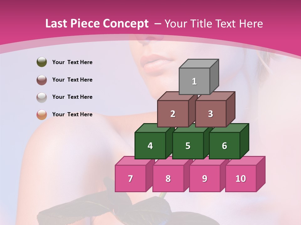 Caucasian Blond Blur PowerPoint Template